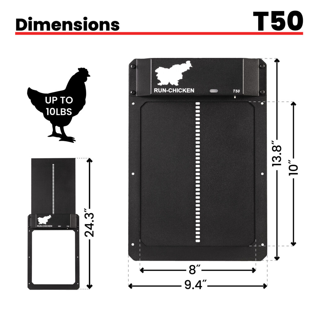 T50 Dimensions