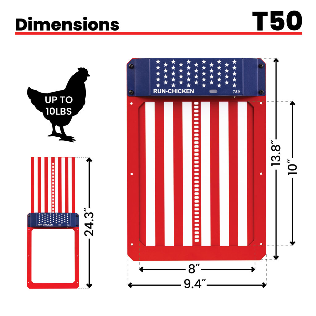 T50 Door USA Dimensions